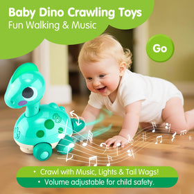 CubicFun dino toy Go Mode activates powered motion