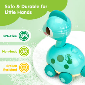 CubicFun dino toy uses obstacle avoidance for safe exploration