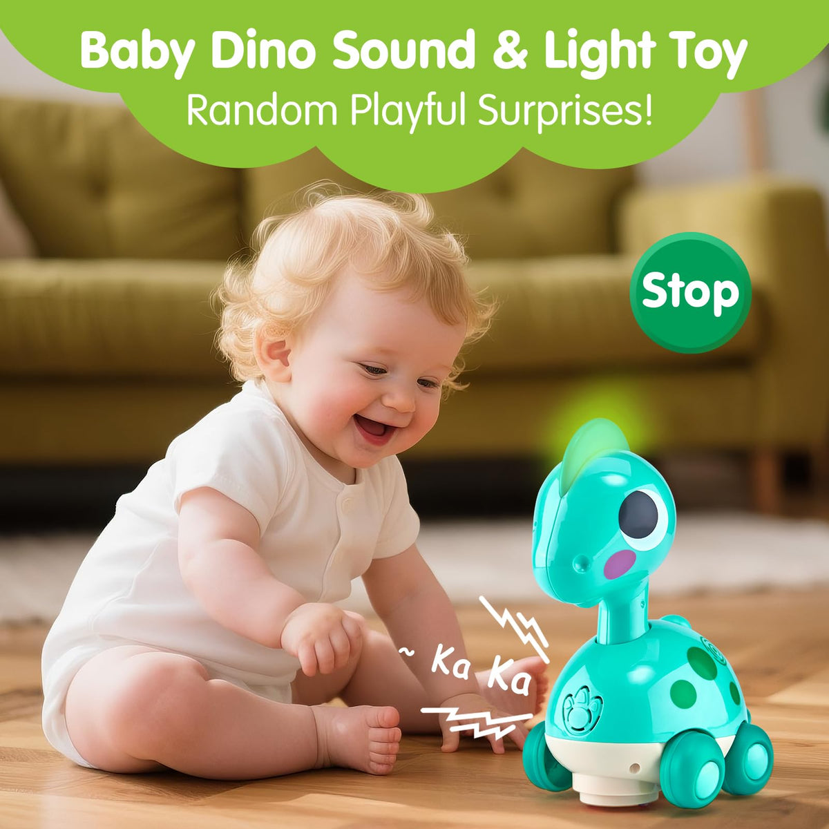 CubicFun dino toy Stop Mode doubles as a small pet toy