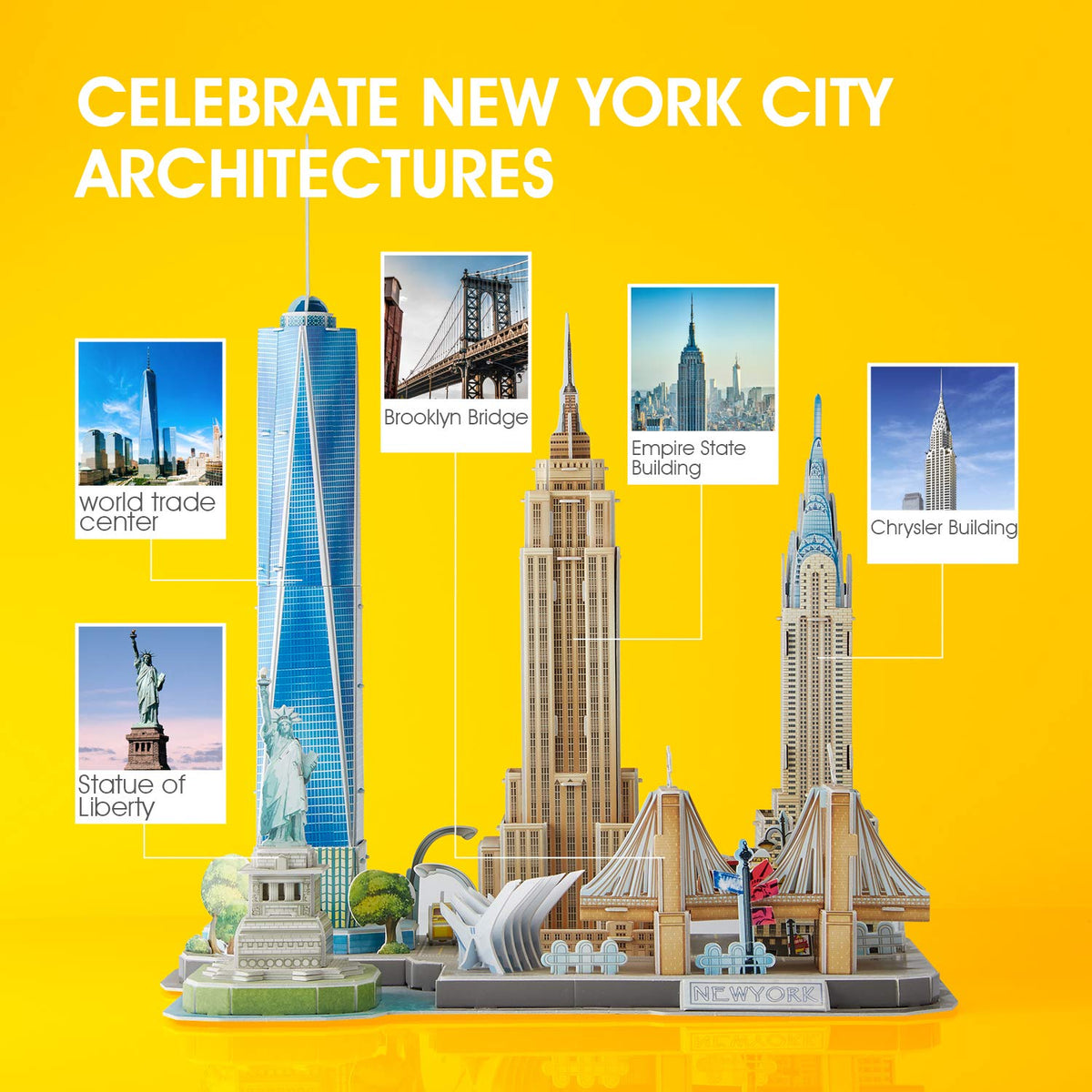 CubicFun NYC landmarks puzzle shows the Statue of Liberty for educational exploration