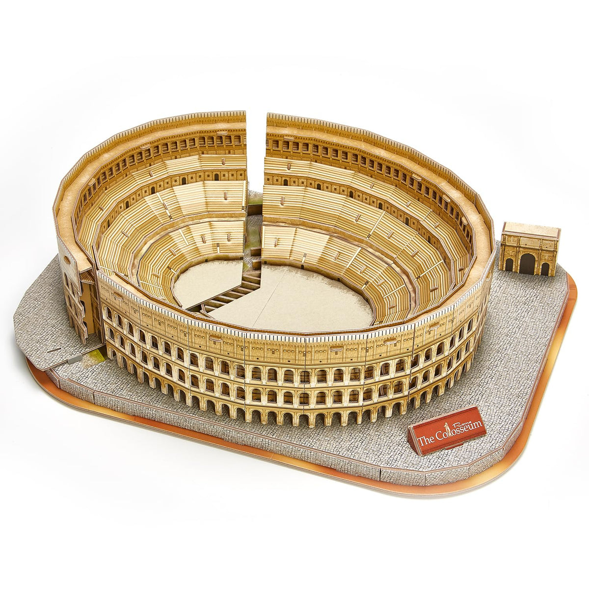 CubicFun Rome Colosseum 3D puzzle pieces interlock for a sturdy display.