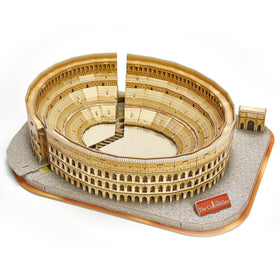 CubicFun Rome Colosseum 3D puzzle pieces interlock for a sturdy display.
