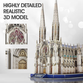 CubicFun St. Patrick's Cathedral assembly instructions guide calm building
