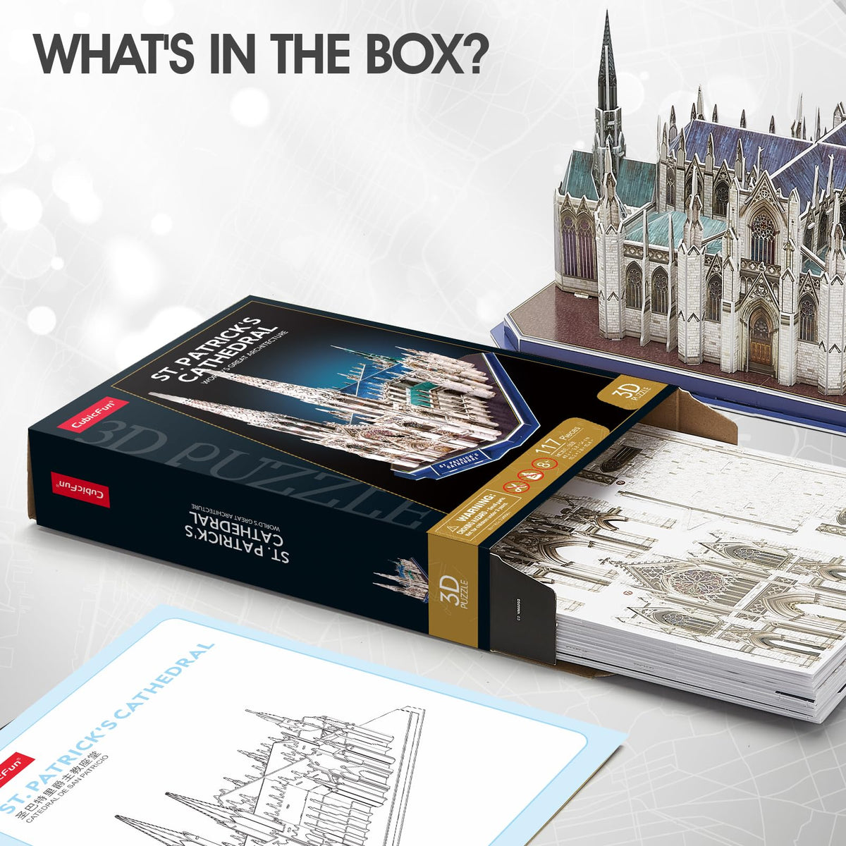 CubicFun St. Patrick's Cathedral gift-ready box for architecture lovers