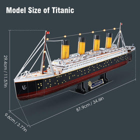 CubicFun Titanic 3D Puzzle detailed-foam textures look realistic