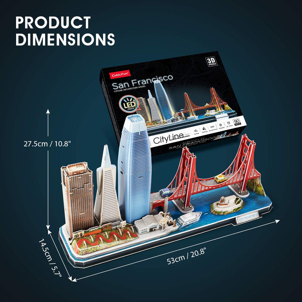 CubicFun Alcatraz Island model captures iconic skyline