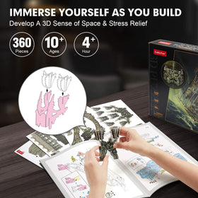 CubicFun completed ghost ship display offers proud home decor after solving.