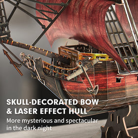 CubicFun Queen Anne's Revenge 3D puzzle intricate rigging detail for modelers