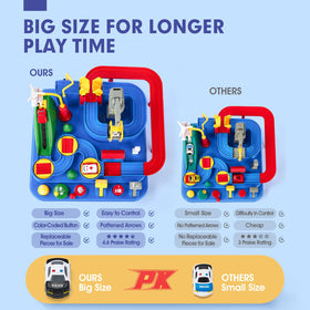 Cubifun spacious 14x12x9-inch track invites generous, creative racing.