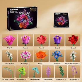 CUBIMANA 1054-piece kit delivers rich variety and long-lasting decor.