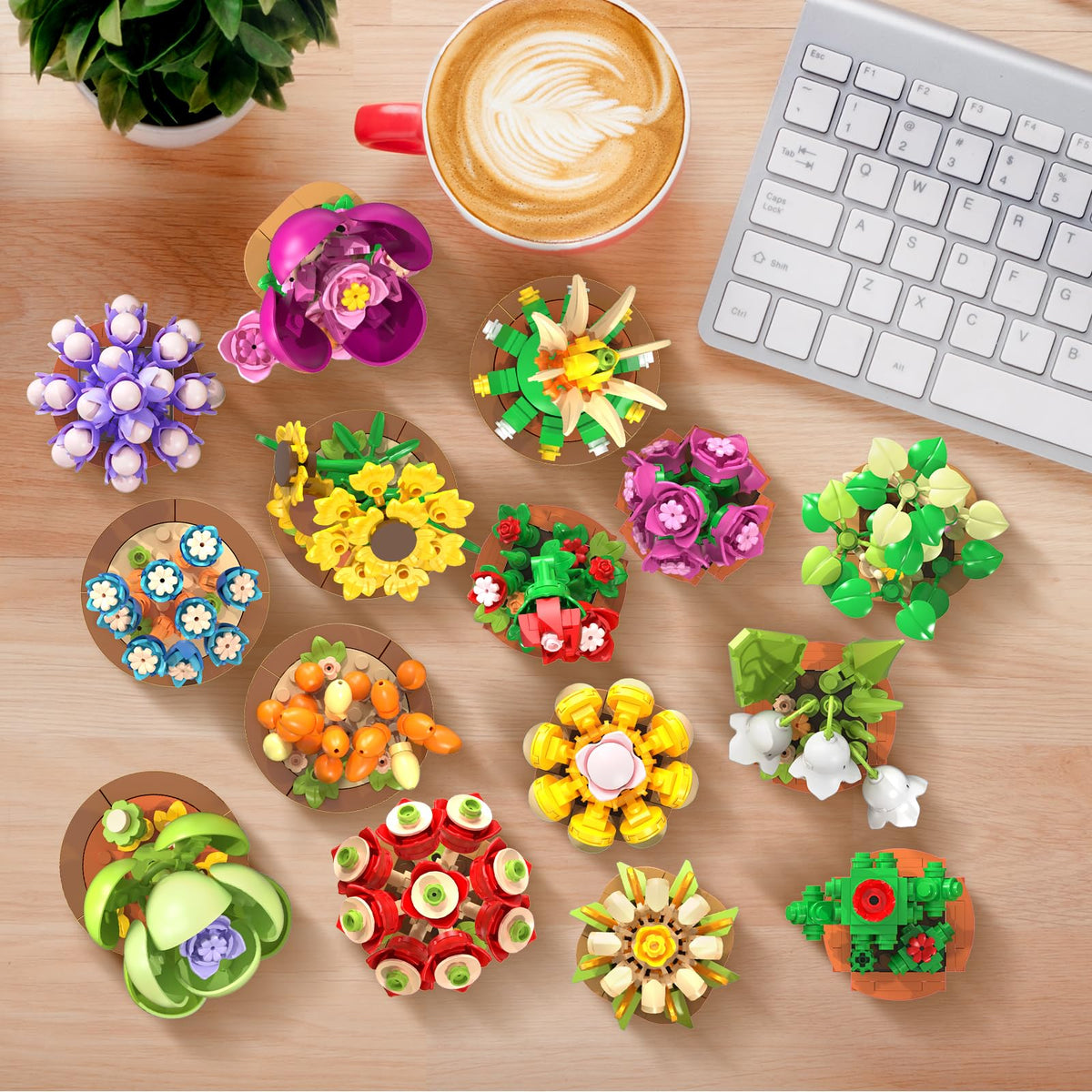 CUBIMANA color variants let you tailor displays for desks or shelves