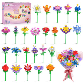 CUBIMANA 24-pack flowers mini blocks for Easter basket fillers