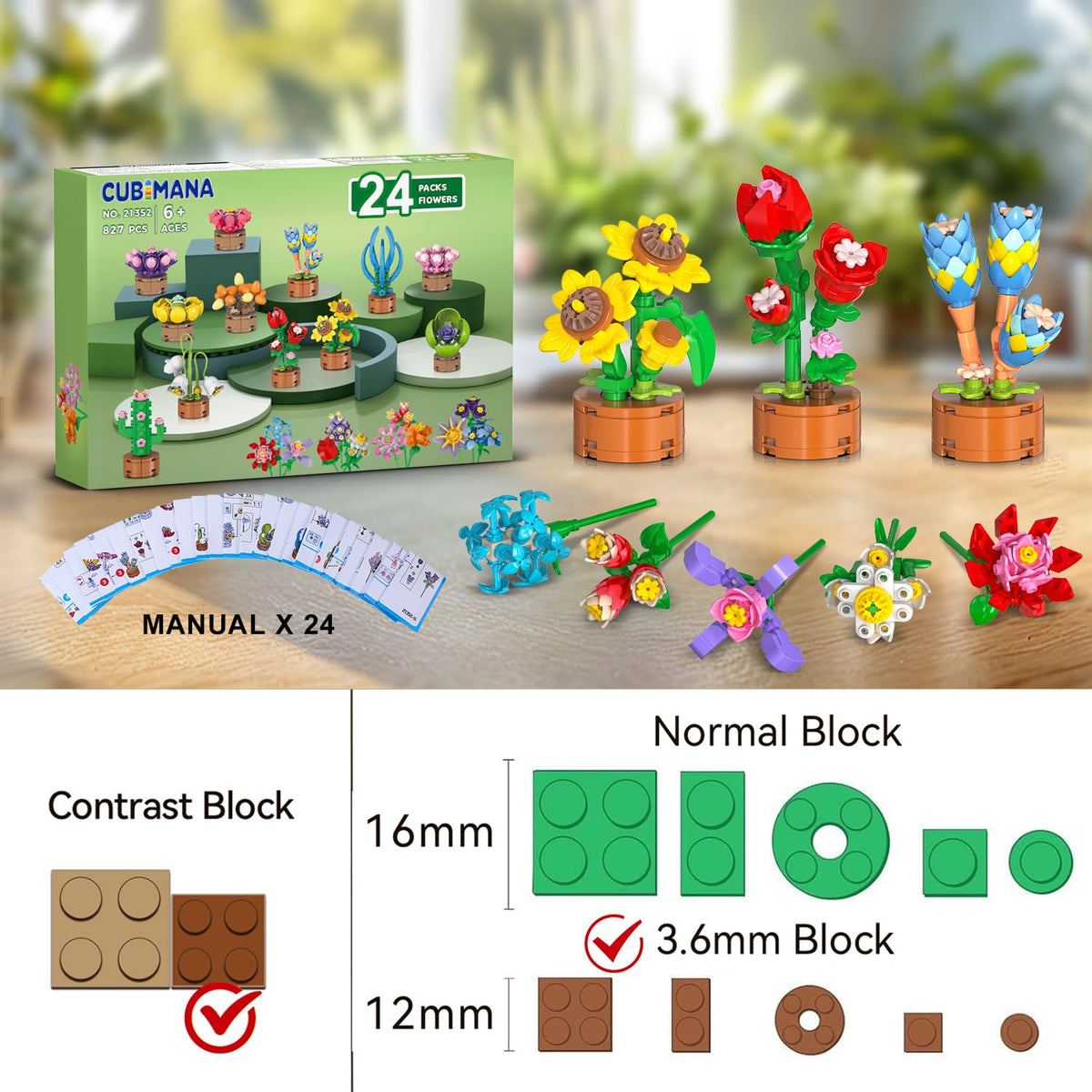 Cubimana compact mini blocks travel well for playtime anywhere.
