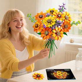 CUBIMANA adjustable stems and movable petals enable custom bouquet shapes