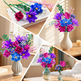 CUBIMANA assembled bouquet on display shows varied petals and stems for real-to-life charm.