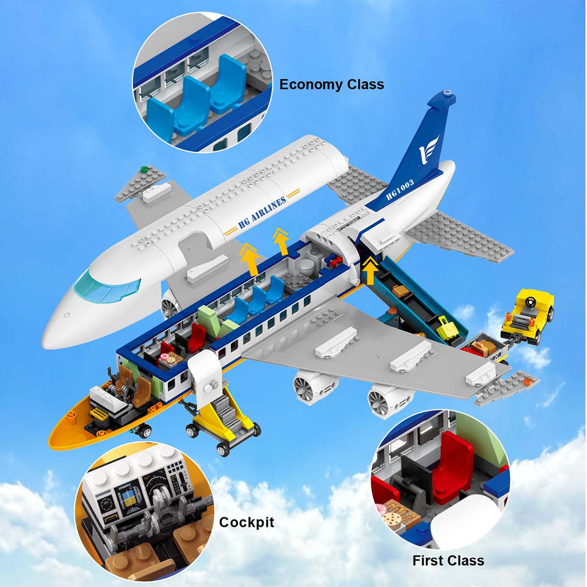 CUBIMANA baggage trucks enhance airport logistics play and storytelling.