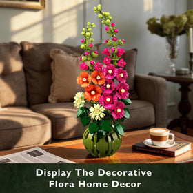 CUBIMANA Botanicals Alcea Rosea budding blooms captures bloom progression