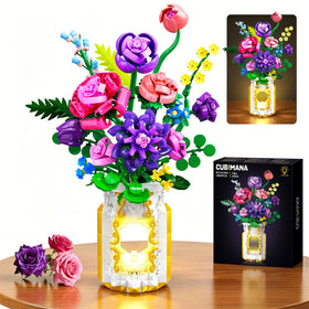 CUBIMANA bouquet-building-set hollowed vase detail for lasting display