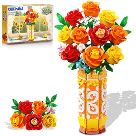 CUBIMANA bouquet-building-set with vase display for elegant home decor.
