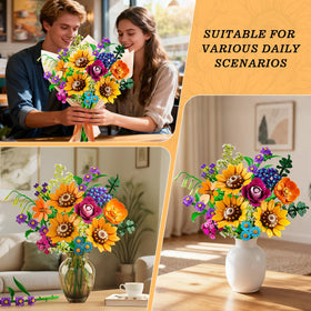CUBIMANA desk or mantel display elevates decor with a natural-inspired bouquet.
