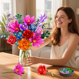 CUBIMANA DIY kit with adjustable stems supports creative bouquet design.