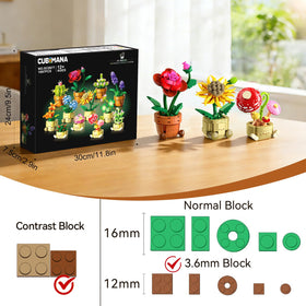 CUBIMANA daisy mini plant building kit adds natural charm to room