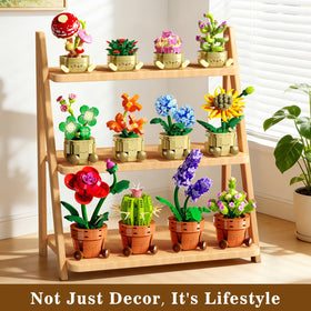 CUBIMANA tulip mini building plant set adds color to shelves