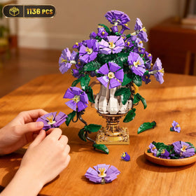 CUBIMANA Soft purple and green hues enhance living space aesthetics.