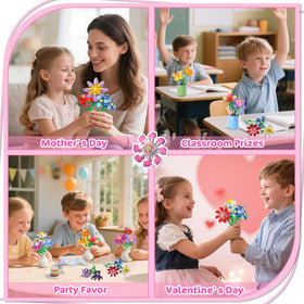 CUBIMANA flower design blocks showcase realistic petals for creative play