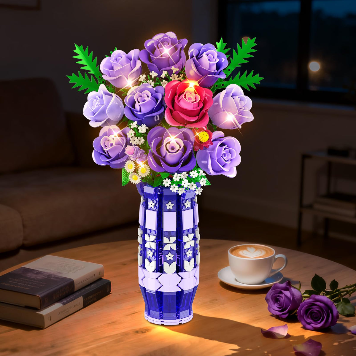 CUBIMANA narrow-neck vase supports elegant stem curves.
