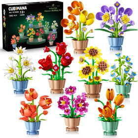 CUBIMANA rose mini-botanical for elegant home decor and year-round charm.