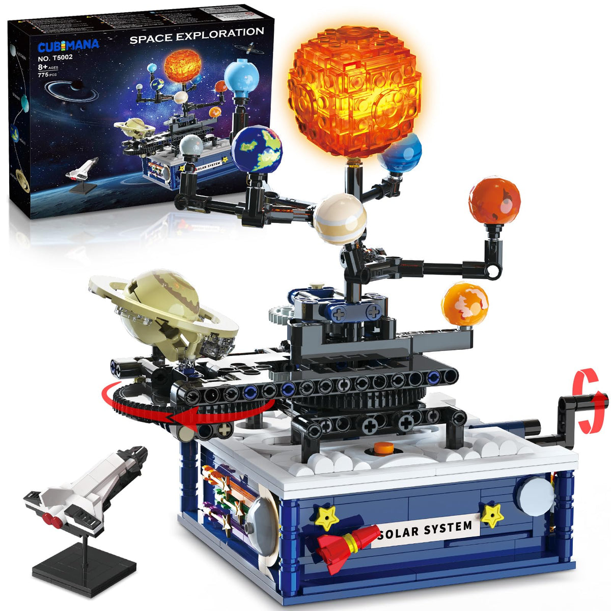 CUBIMANA solar-system-rotating-model for hands-on space learning