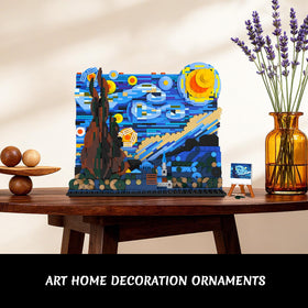 CUBIMANA Starry Night building set showcases color gradation for vibrant, artful color accents.