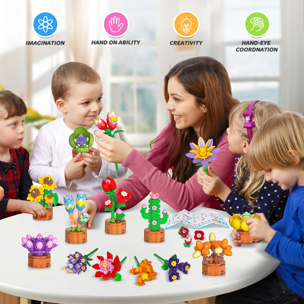 Cubimana 9-piece image-ready set ideal for classroom prizes and party favors.