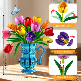 CUBIMANA twelve-flower set inspiring creative home decor accents.