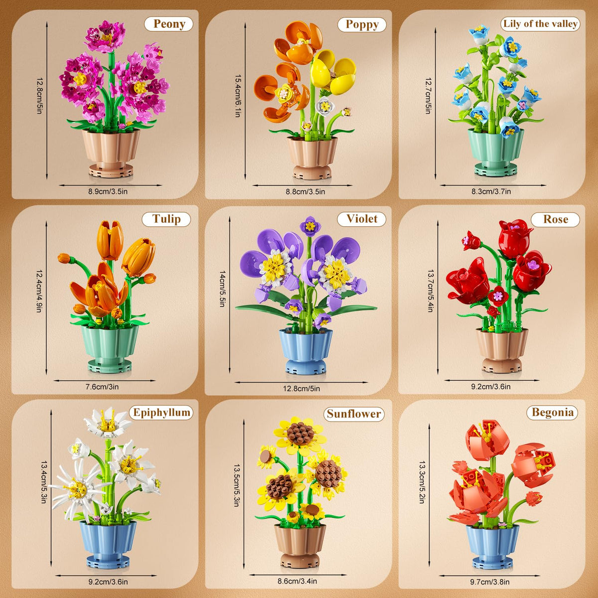 CUBIMANA violet mini-botanical brings calm color and compact charm.