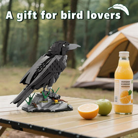 CubiMythx Raven Bird 357 pieces sorted by type for easy building.