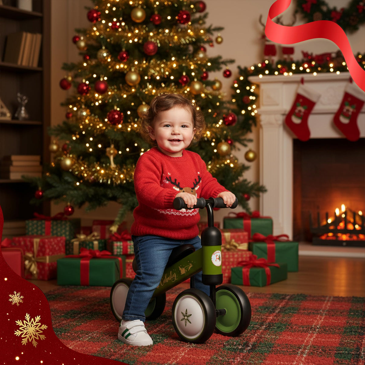 Gift-ready Cubuly balance bike for 12-36 months.