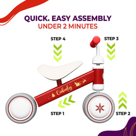 Cubuly soft EVA handlebars provide a comfortable grip