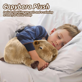 Cuckool Capybara plush measures about 14 inches long.
