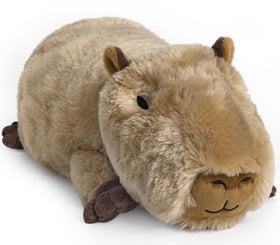 Cuckool Capybara plush with flaxseed warmth for cozy evenings.