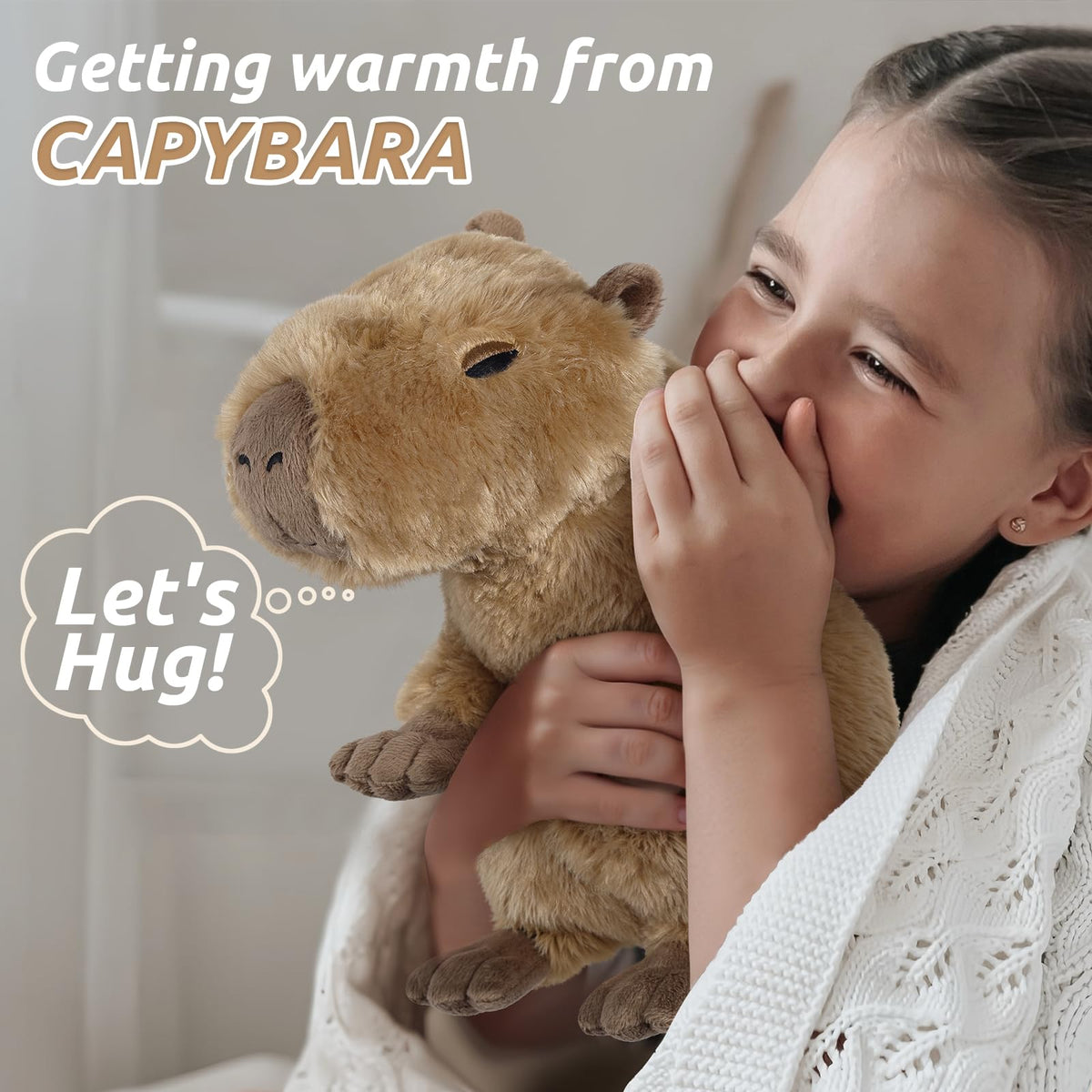 Cuckool capybara plush heatable in microwave for warmth