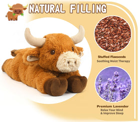 Cuckool coolable bull plush, offers gentle cooling for minor relief.