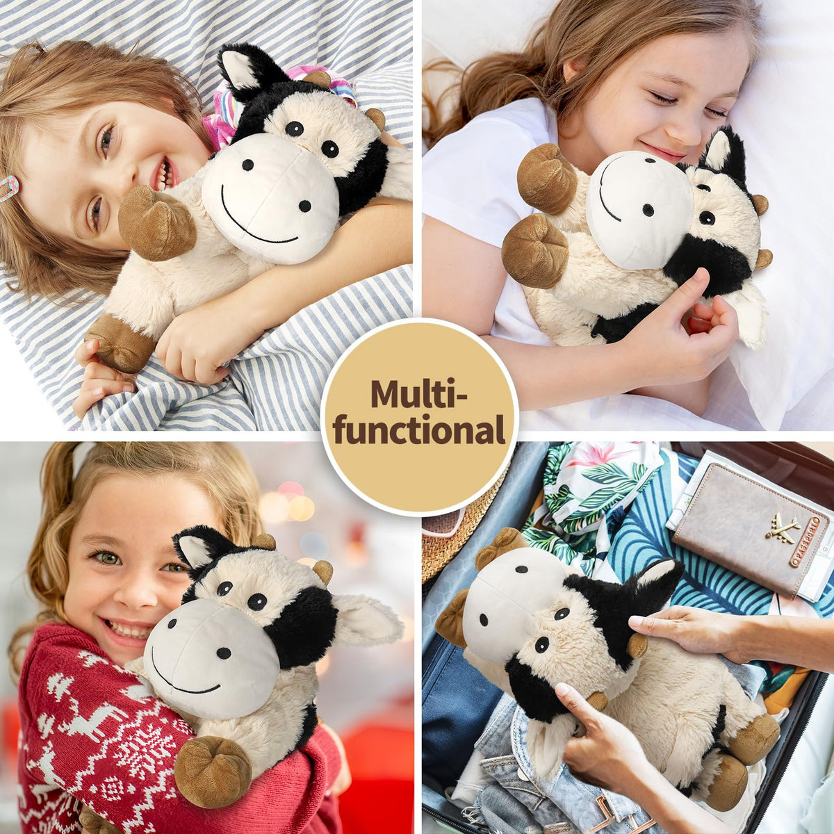 Adoption certificate packaging with Cuckool cow plush