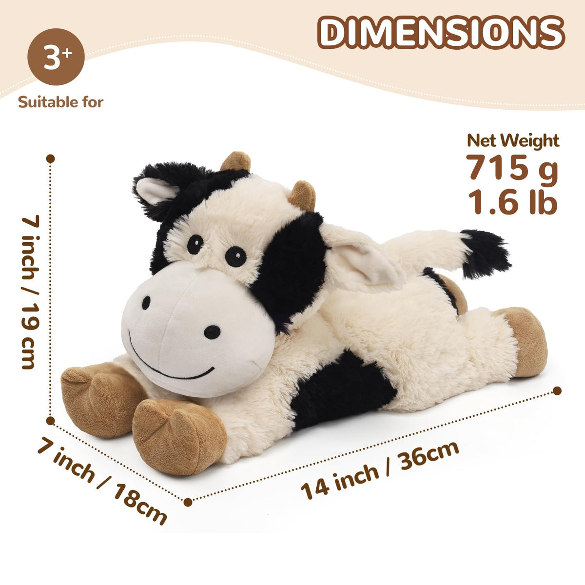 Close-up of Cuckool cow fur texture for a cozy sensory experience