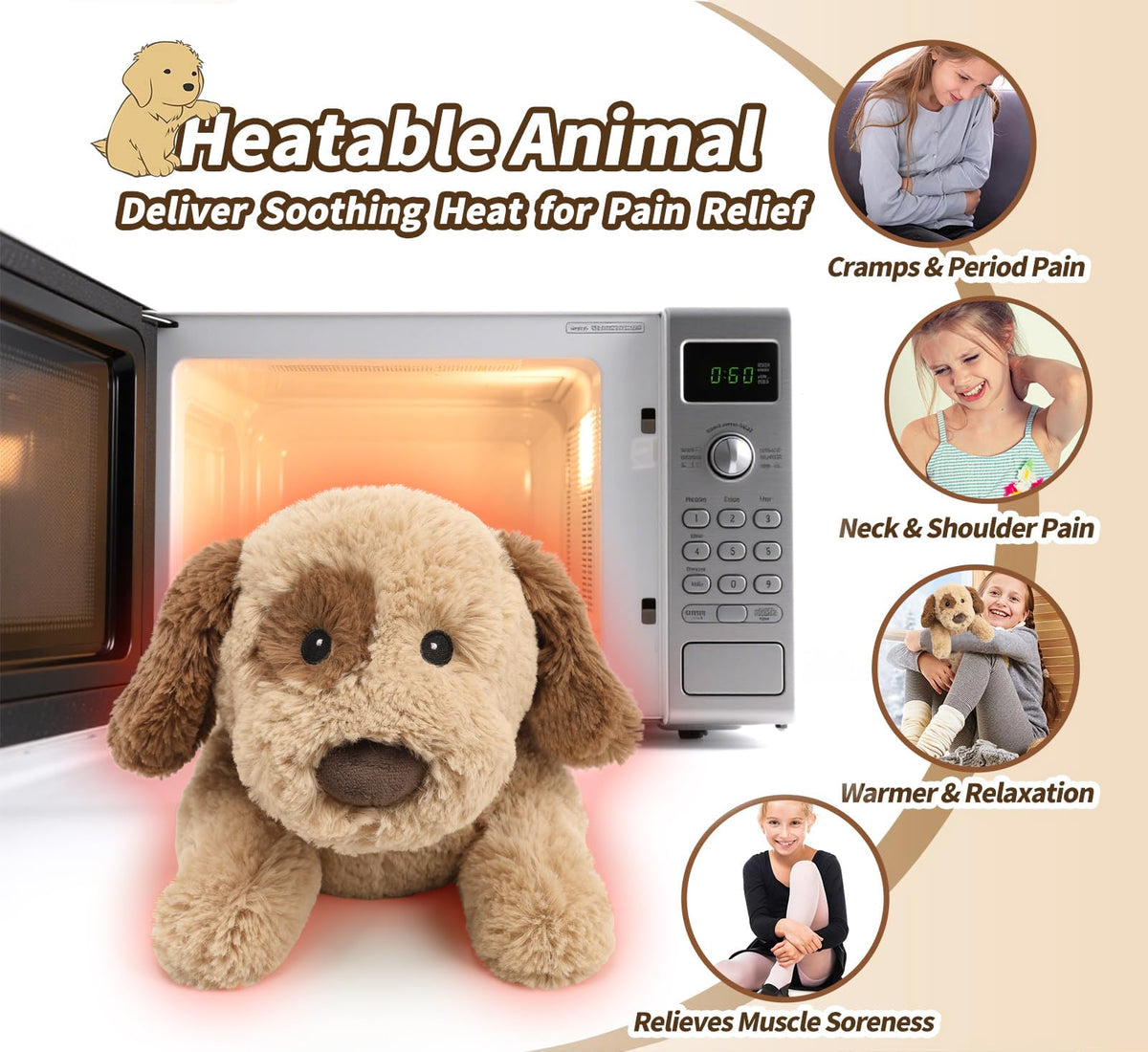 Cuckool soft fur dog plush close-up ideal for naps and hugs