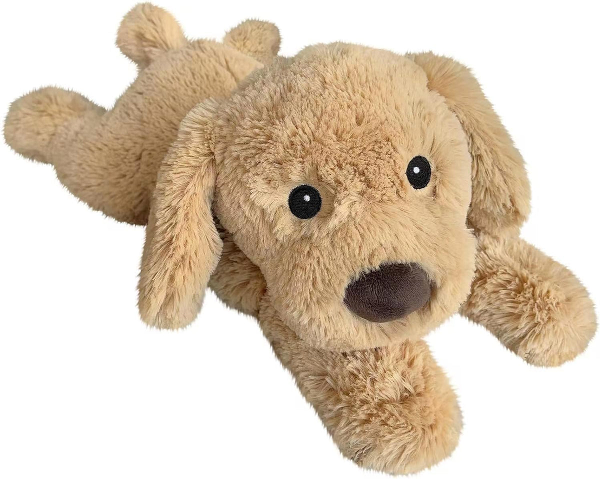 Cuckool Golden Retriever plush face close-up with soft fur for comforting realism.