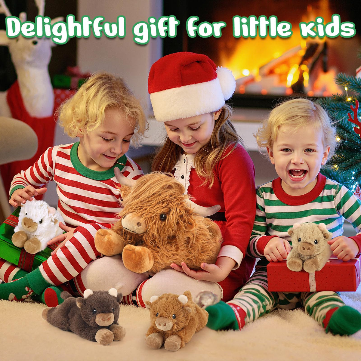 Cuckool Highland Cow baby plush inside 3 encourages pretend care and imagination