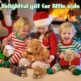 Cuckool Highland Cow baby plush inside 3 encourages pretend care and imagination