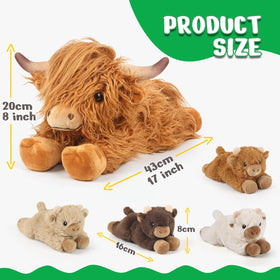 Cuckool Highland Cow baby plush inside 4 sparks curiosity and bonding